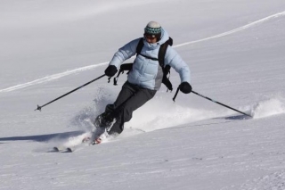  Esquiador fuera de pista Les Arcs 